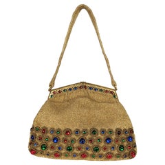 Elaborata borsa da sera francese con perline, Saks Fifth Ave.