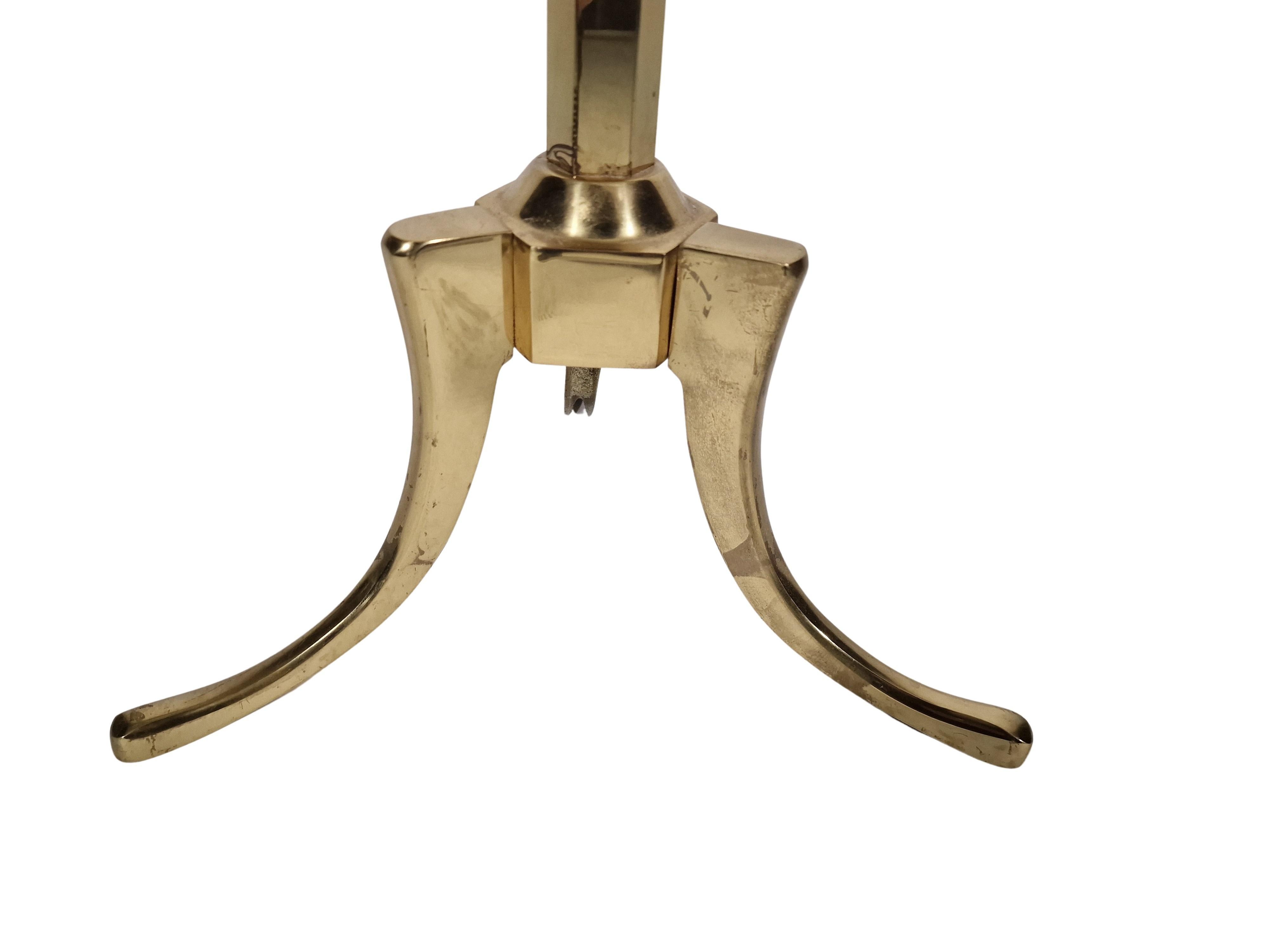 Elaborate design clothes rack so-called silent servant solid brass 1980s Germany For Sale 1