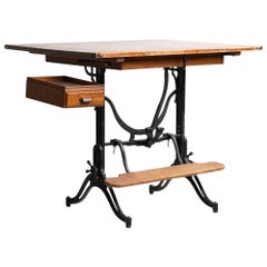 Vintage Drafting Table by J.G. & J.N. Alexander, America, 1894