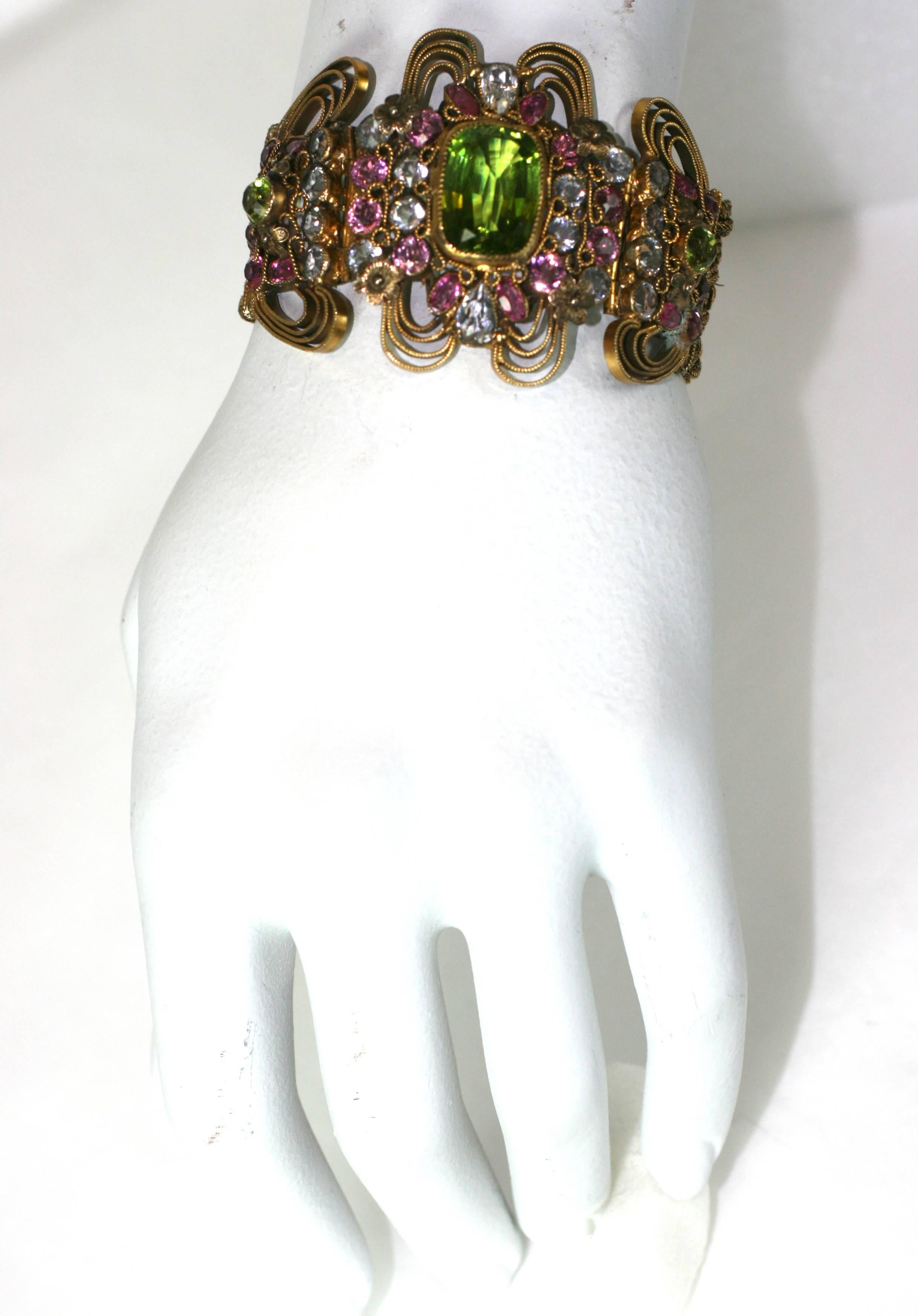 Women's Elaborate Jeweled Hobe Bracelet