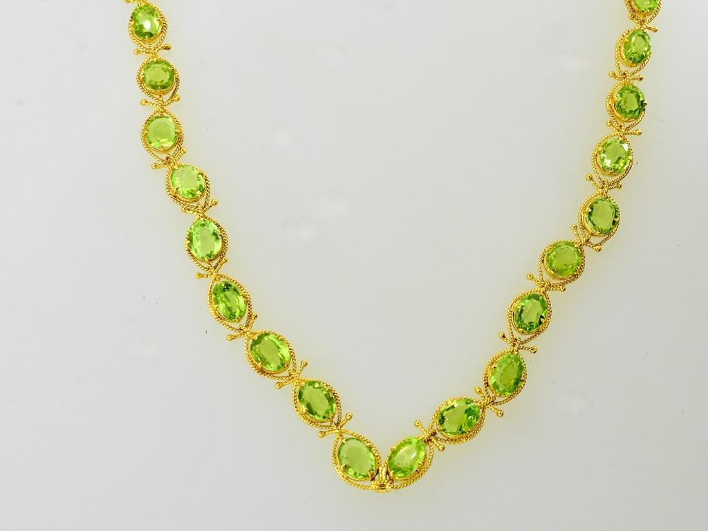 Elaborate Peridot, Emerald & Diamond Gold Pendant Contemporary Necklace & Brooch 8