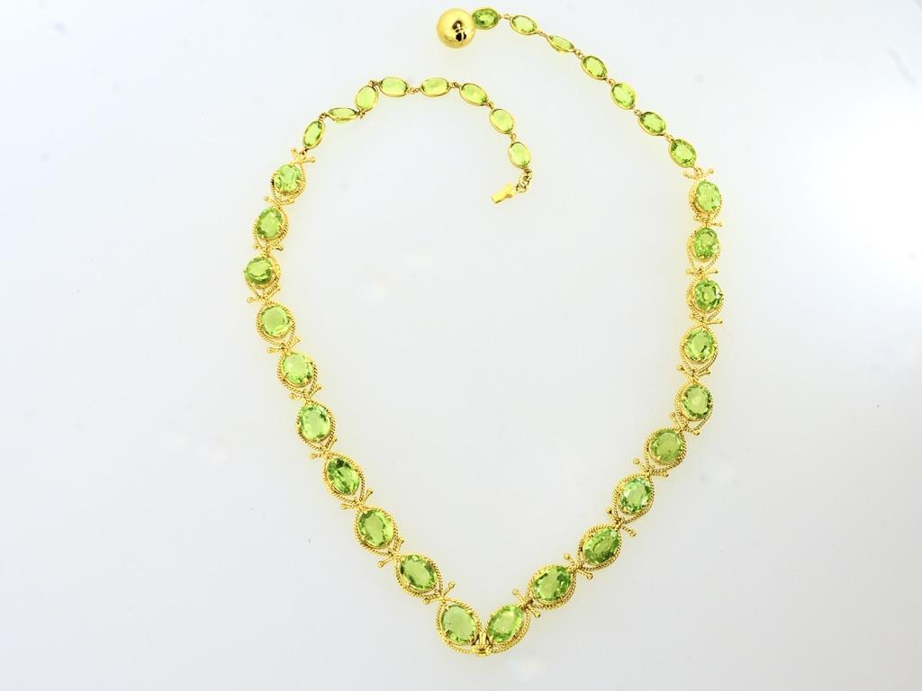 Elaborate Peridot, Emerald & Diamond Gold Pendant Contemporary Necklace & Brooch 12