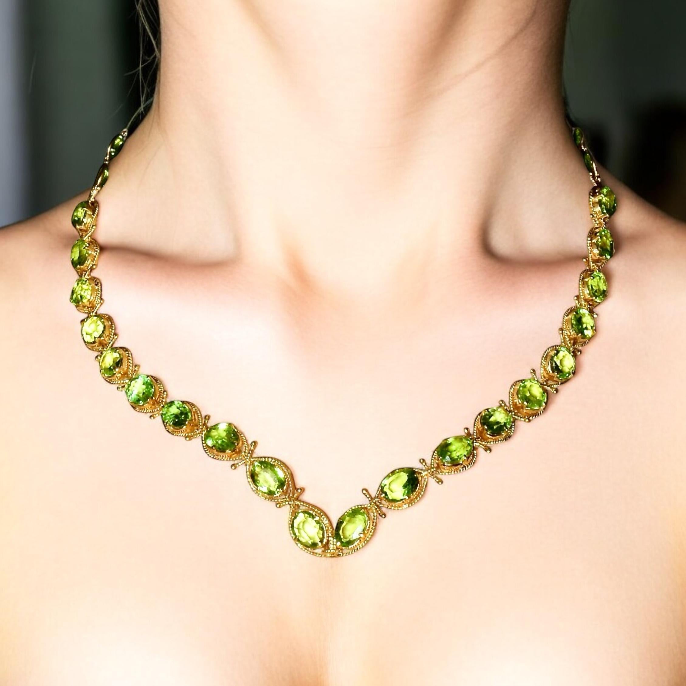 Women's or Men's Elaborate Peridot, Emerald & Diamond Gold Pendant Contemporary Necklace & Brooch