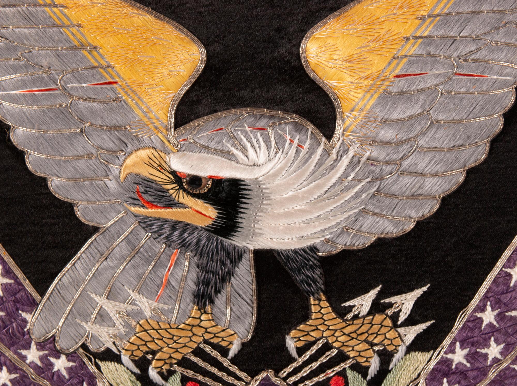 Asian Elaborate Sailor Souvenir Embroidery, ca 1896-1907