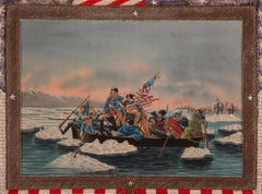 Elaborate Sailor Souvenir of Washington Crossing the Delaware, circa 1885-1912