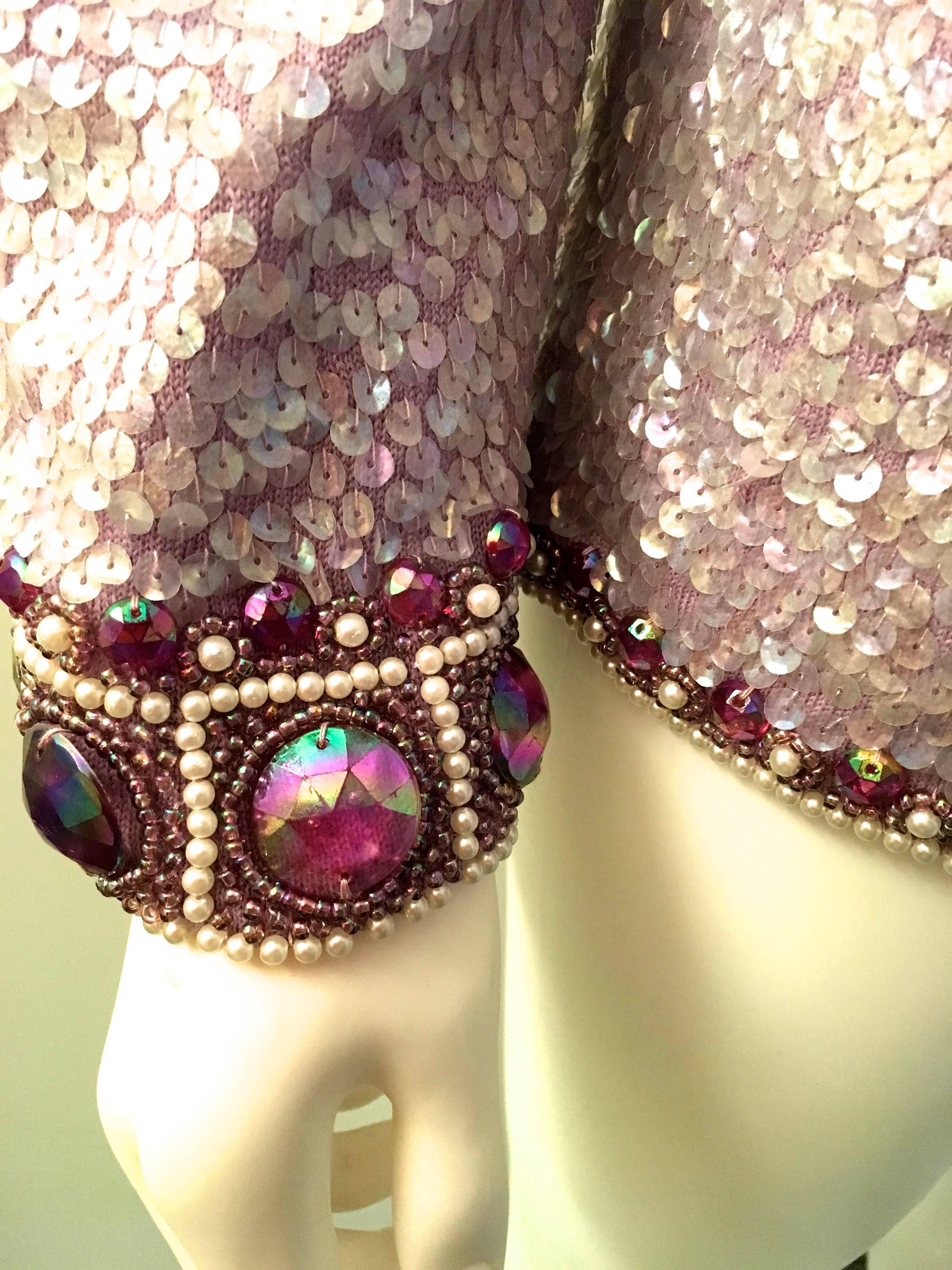 Elaborate Sequin and Rhinestone Top - 1970's In Good Condition For Sale In Boca Raton, FL