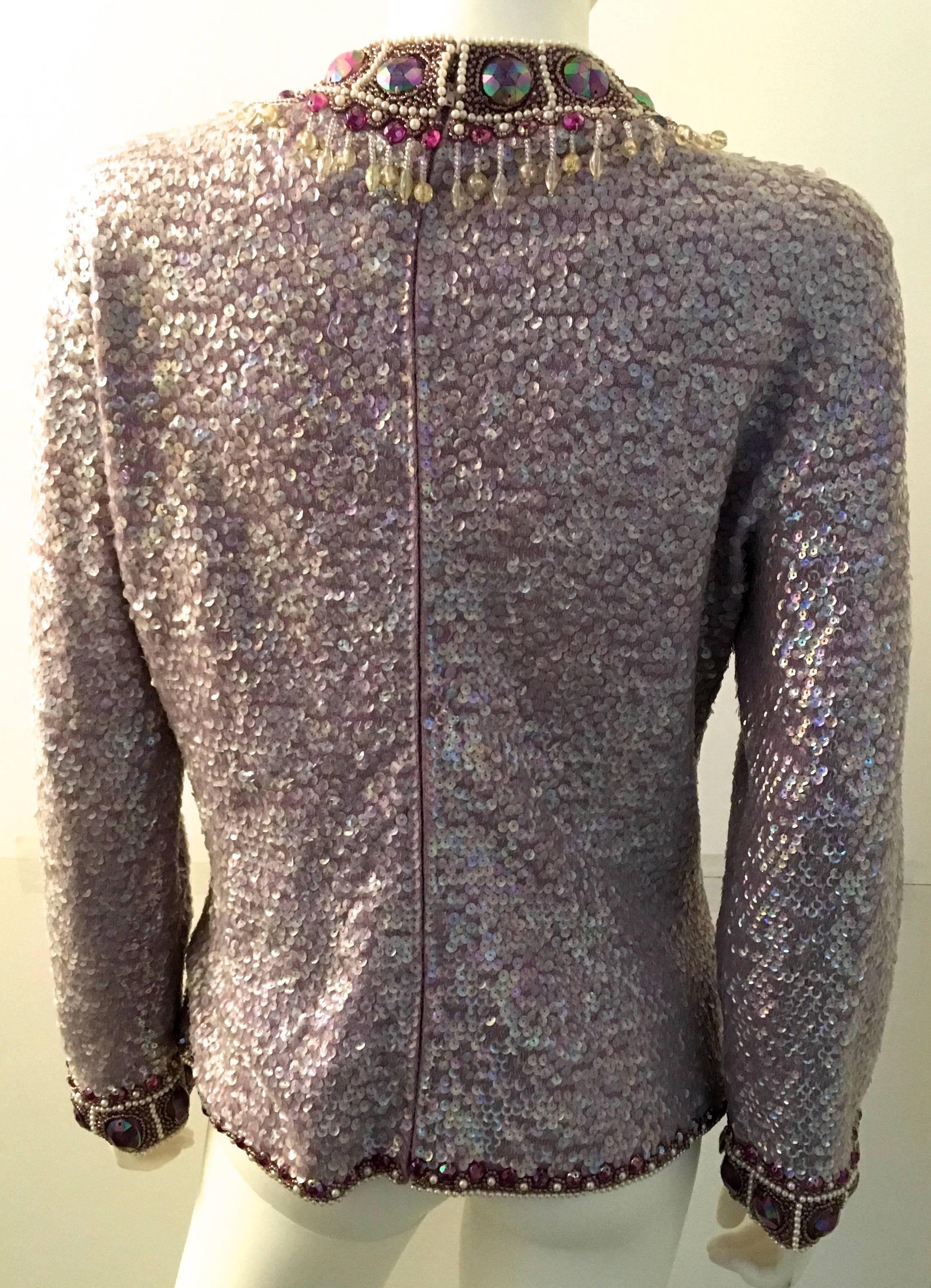 Elaborate Sequin and Rhinestone Top - 1970's For Sale 3