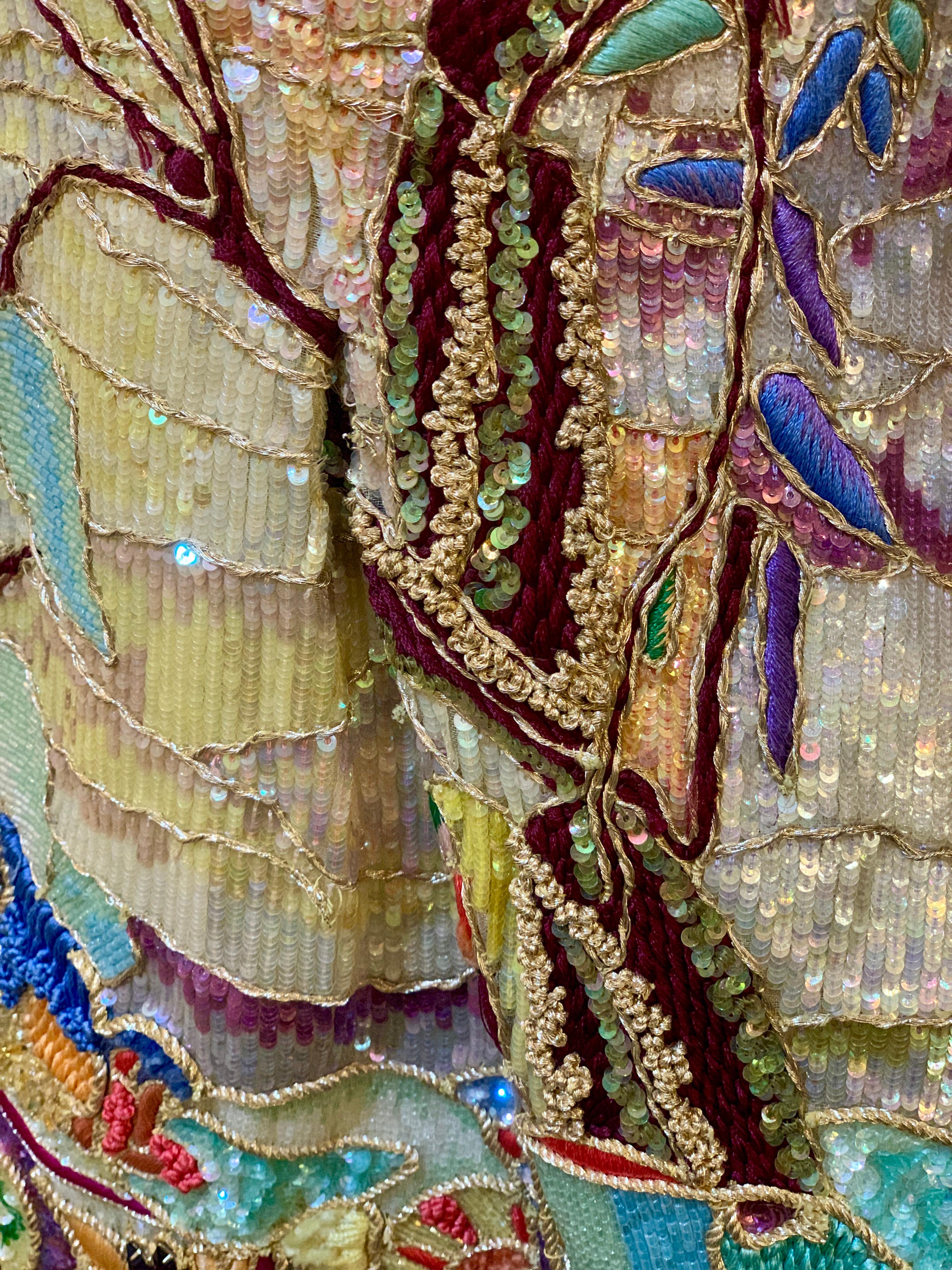 Very Elaborate Custom Couture Jeweled and Sequined Evening Jacket 8
