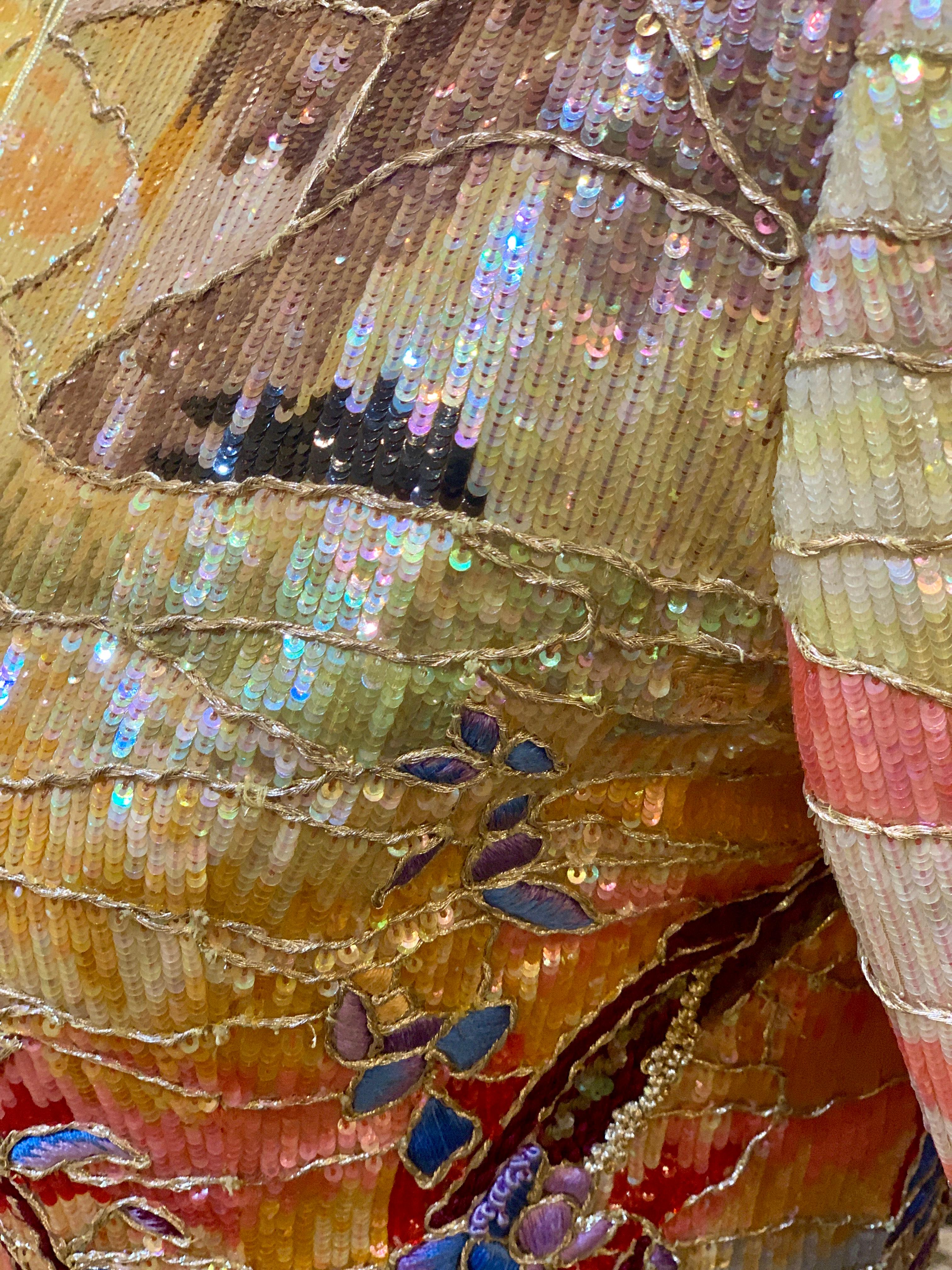 Very Elaborate Custom Couture Jeweled and Sequined Evening Jacket 9