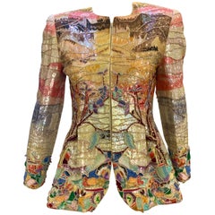 Very Elaborate Custom Couture Jeweled and Sequined Evening Jacket