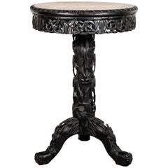 Elaborately Carved Antique Chinese Stand