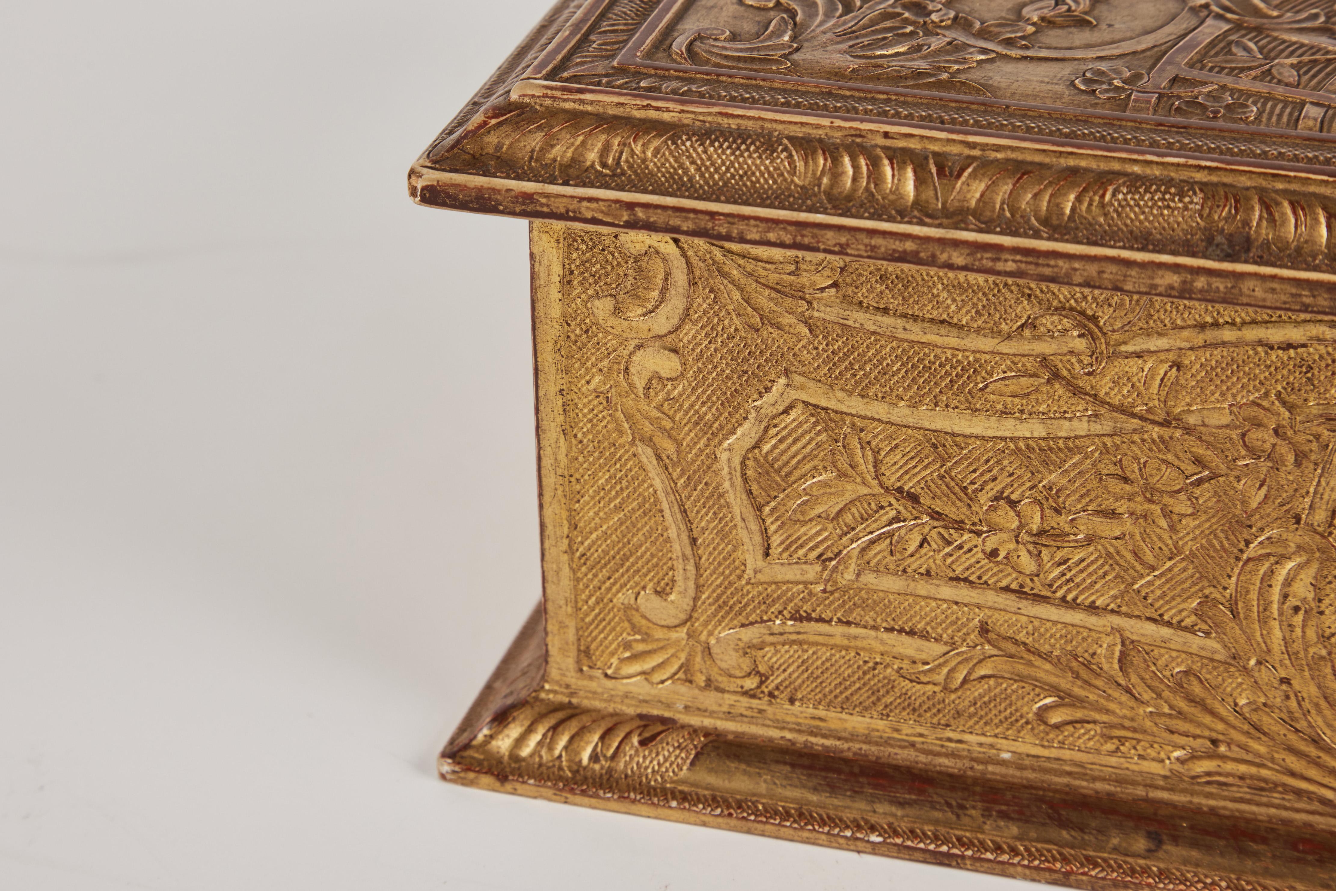 Baroque Carved Gilt Wood Box