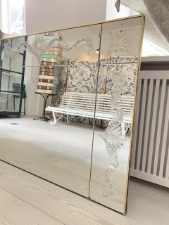 Elaborately Long Large Italian Mirror, circa 1960s-1970s
