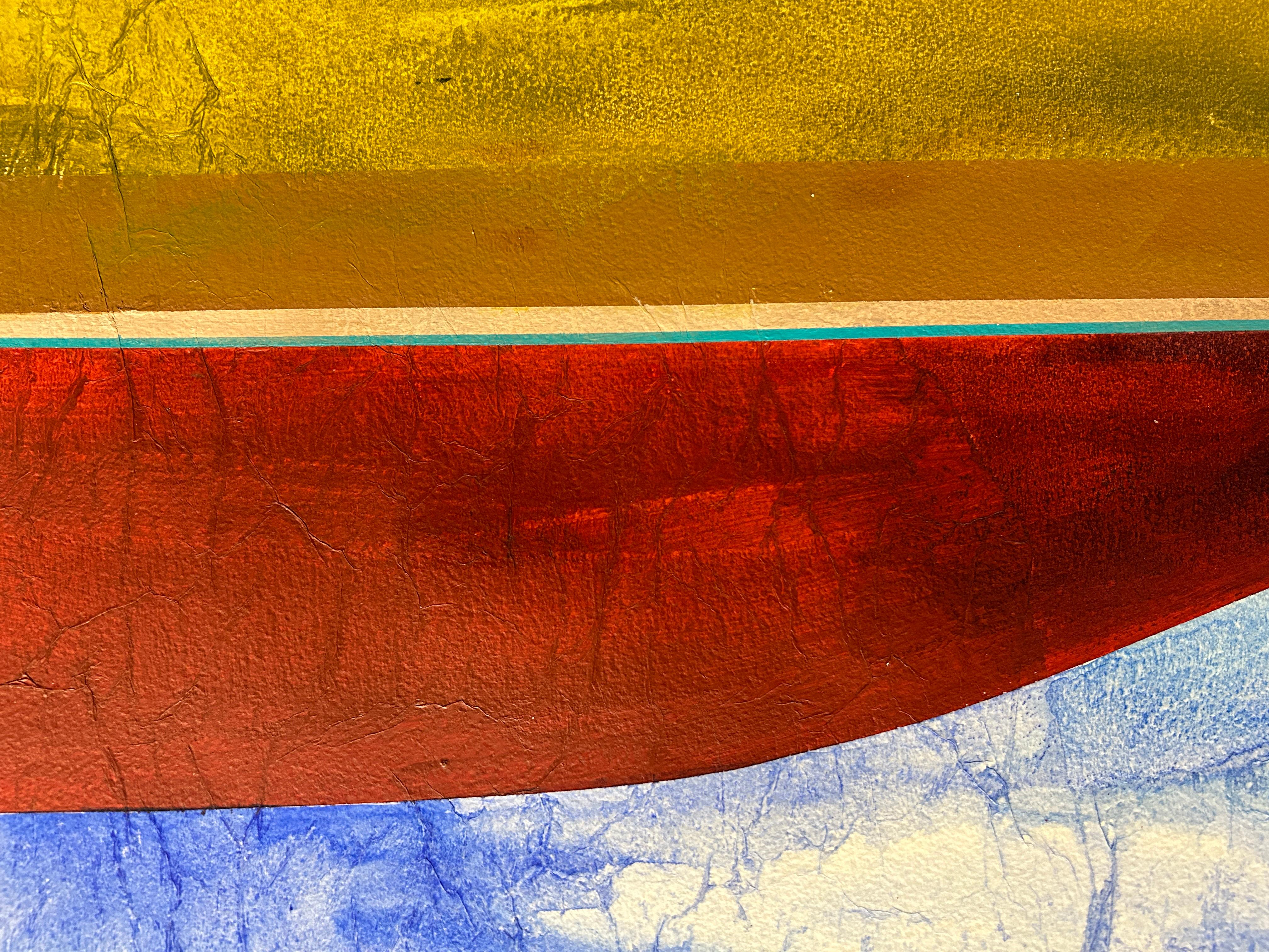 Red Hills – Painting von Elaine Clarfield-Gitalis