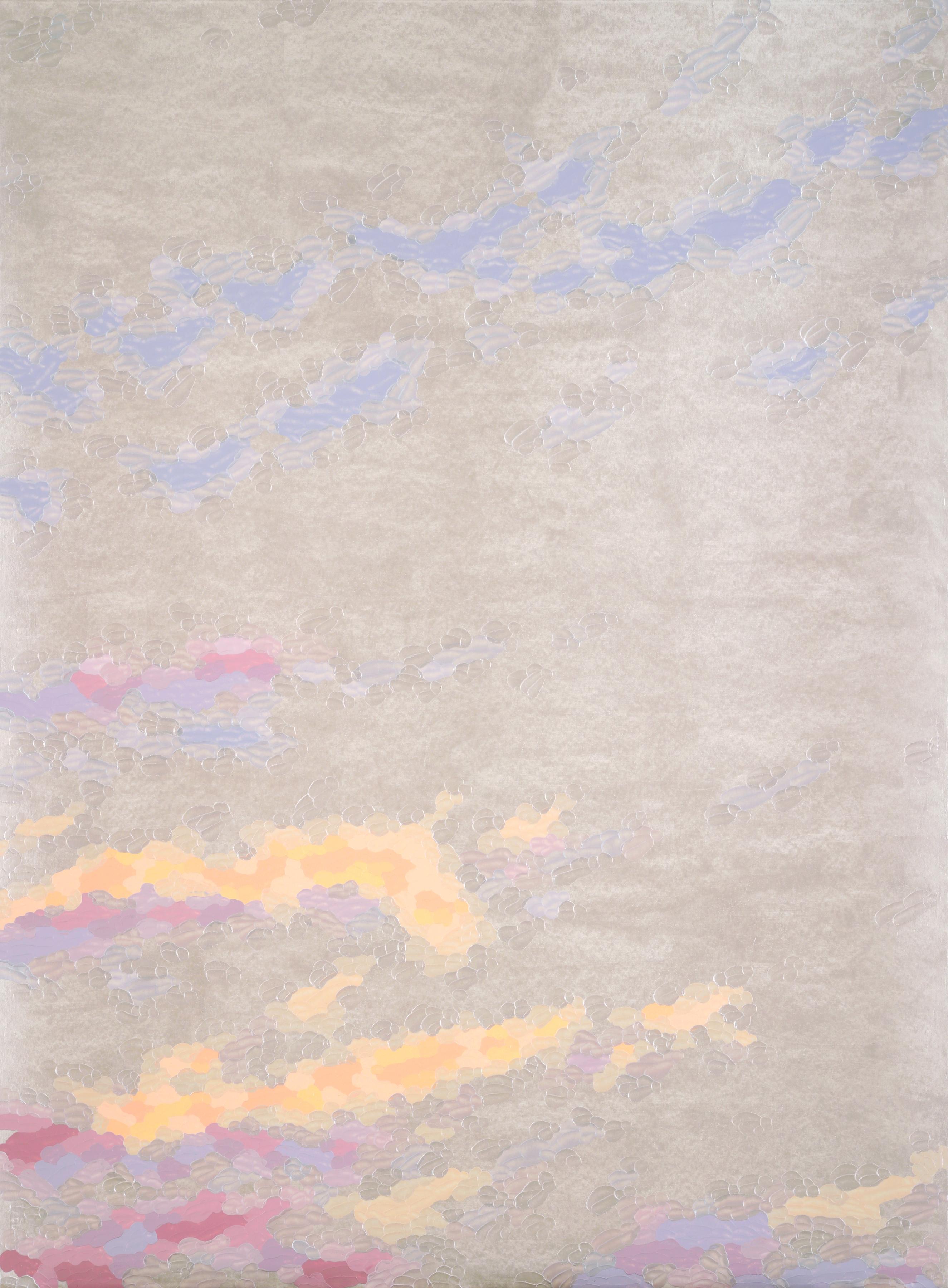 Landscape Painting di Elaine Coombs - Sky Wave 1 (perla)