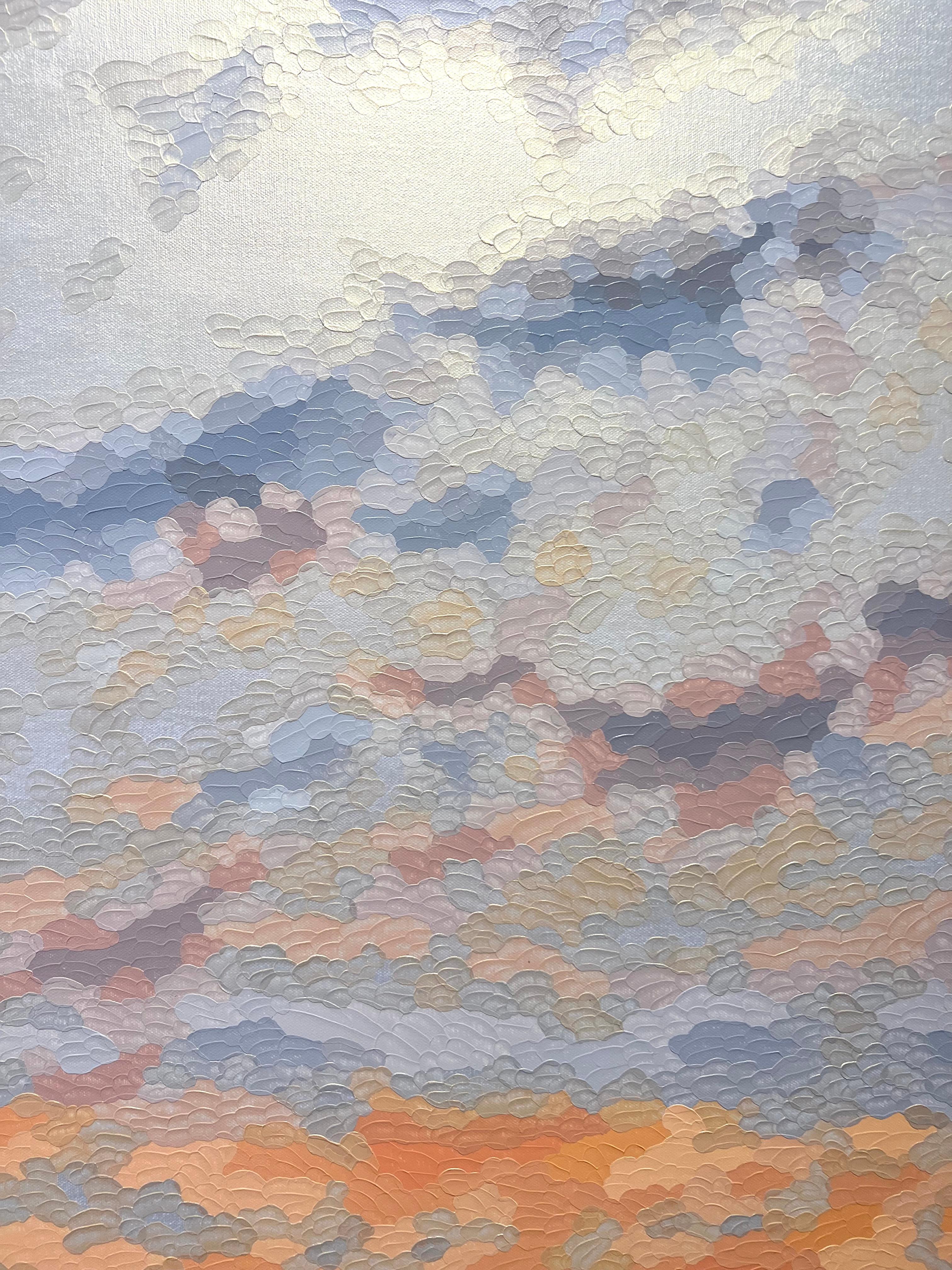 Presencia vívida (Oro) - Painting Contemporáneo de Elaine Coombs