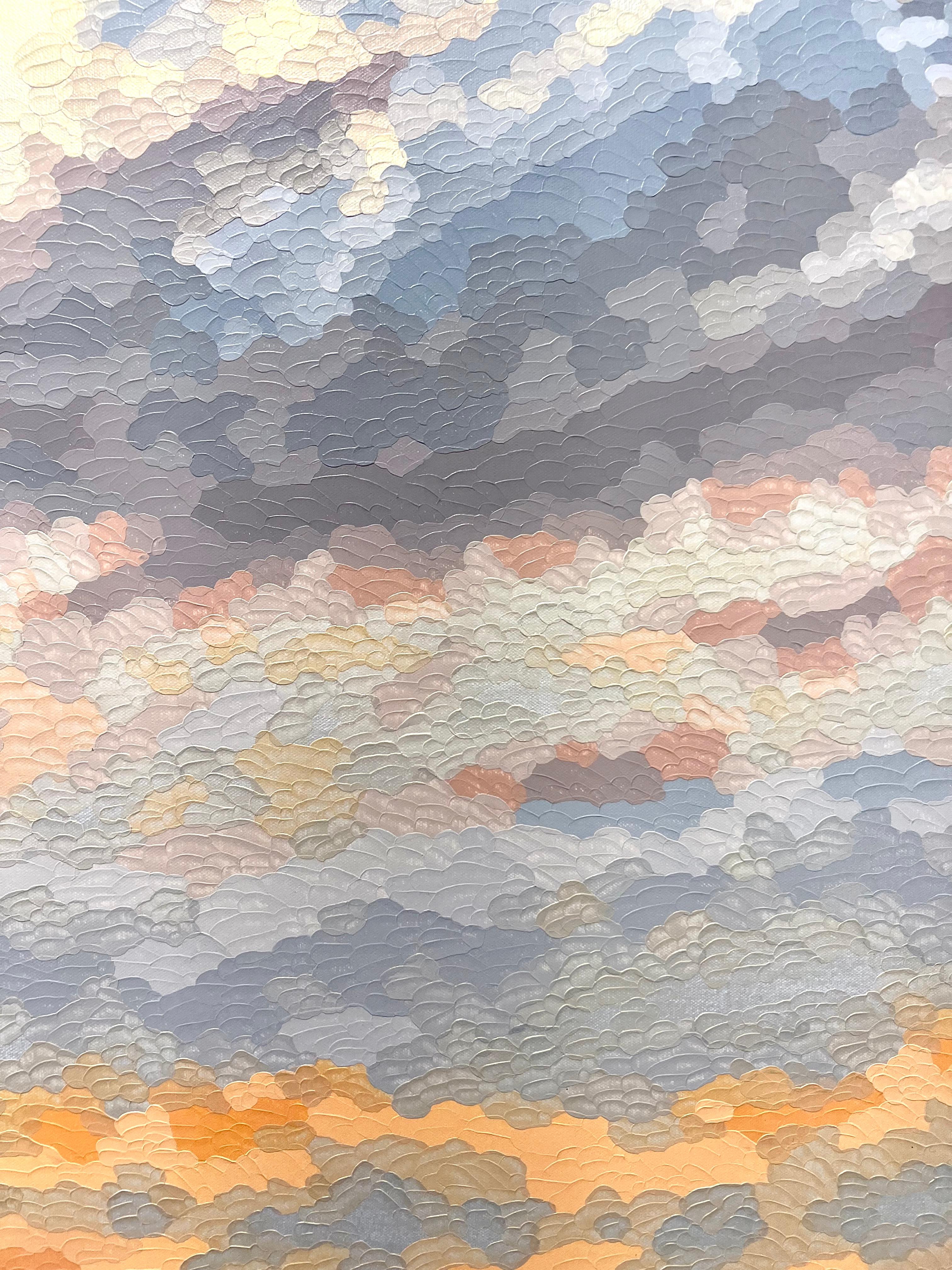 Presencia vívida (Oro) - Landscape Painting Beige de Elaine Coombs