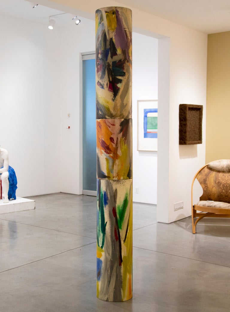 Elaine de Kooning Abstract Sculpture - Untitled: (Totem Pole)