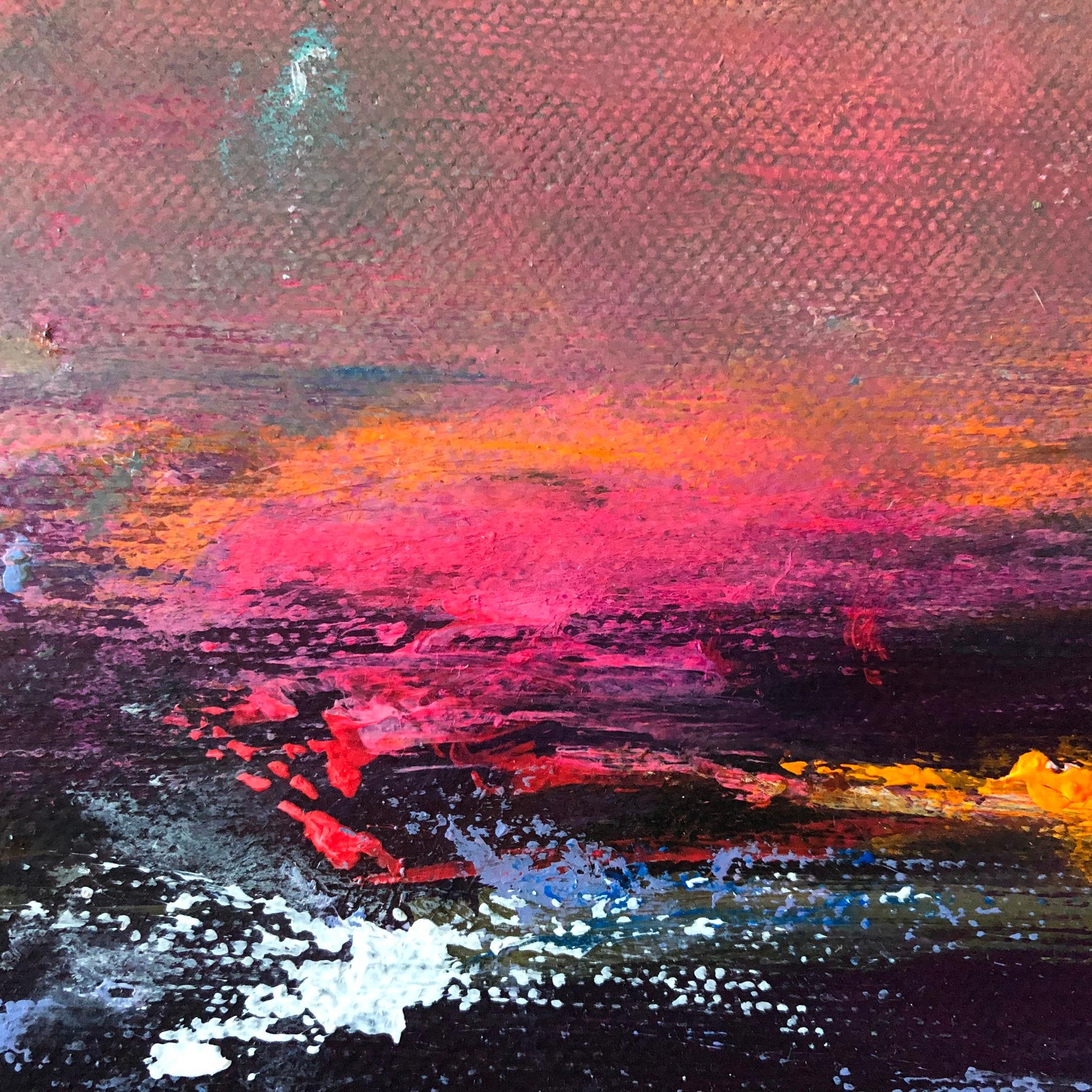 Sea of Crimson ( mer de Crimson) - Painting de Elaine Ford