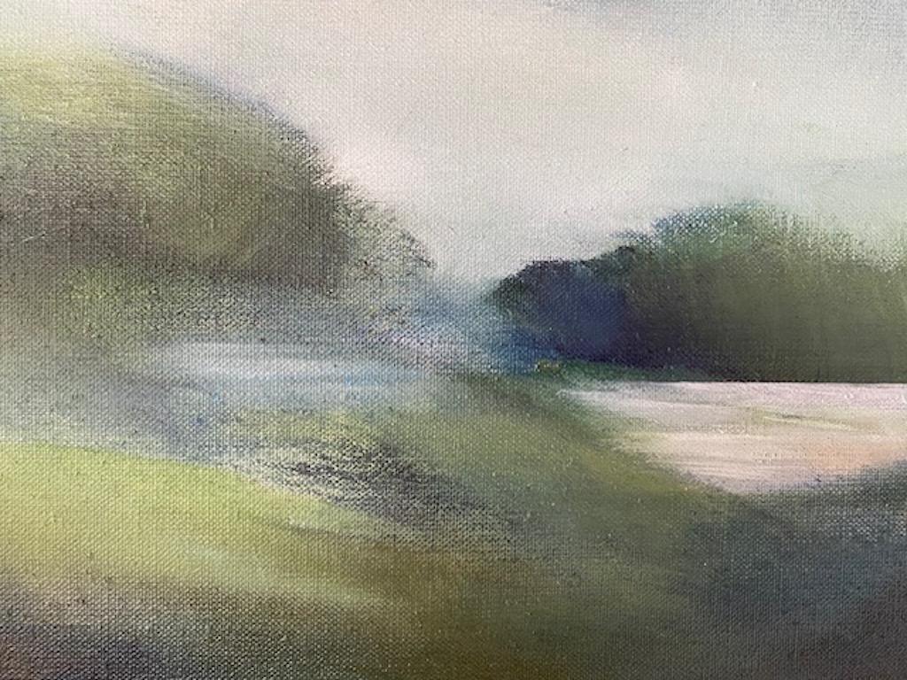 Dittico Drifting e Land Song, Pittura originale, Paesaggio, Nature, Cielo, Blu 3