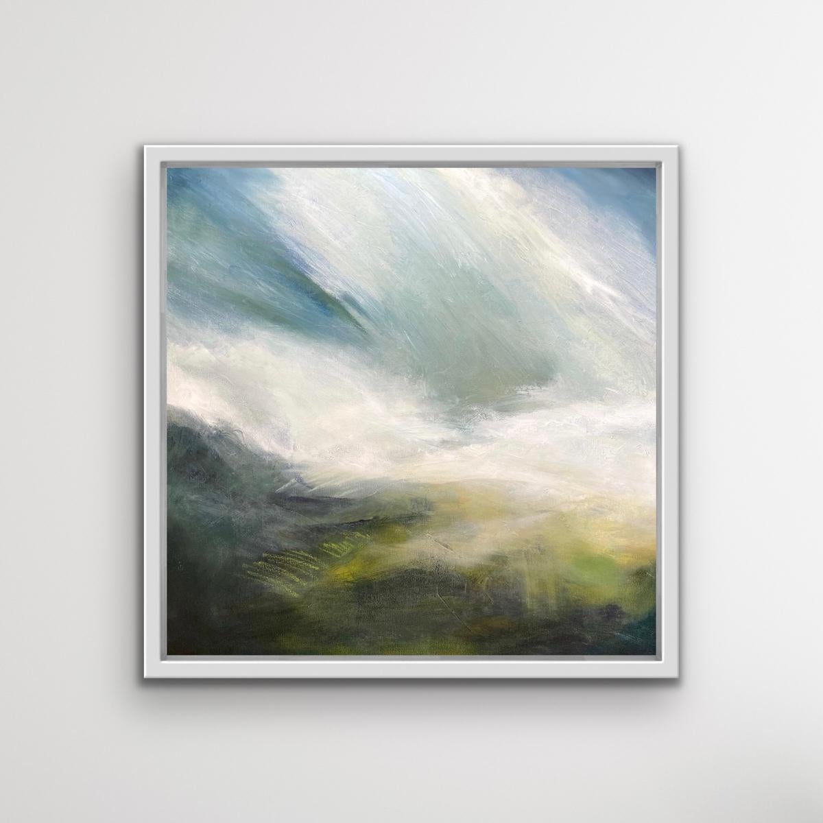 Where the Light Falls by Elaine Fox, original painting, landscape art - Abstract Painting by Elaine Fox 
