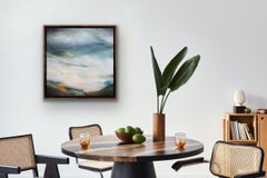 Blue Hour, Elaine Fox, Original painting, Atmospheric art, Landscape art, 2022