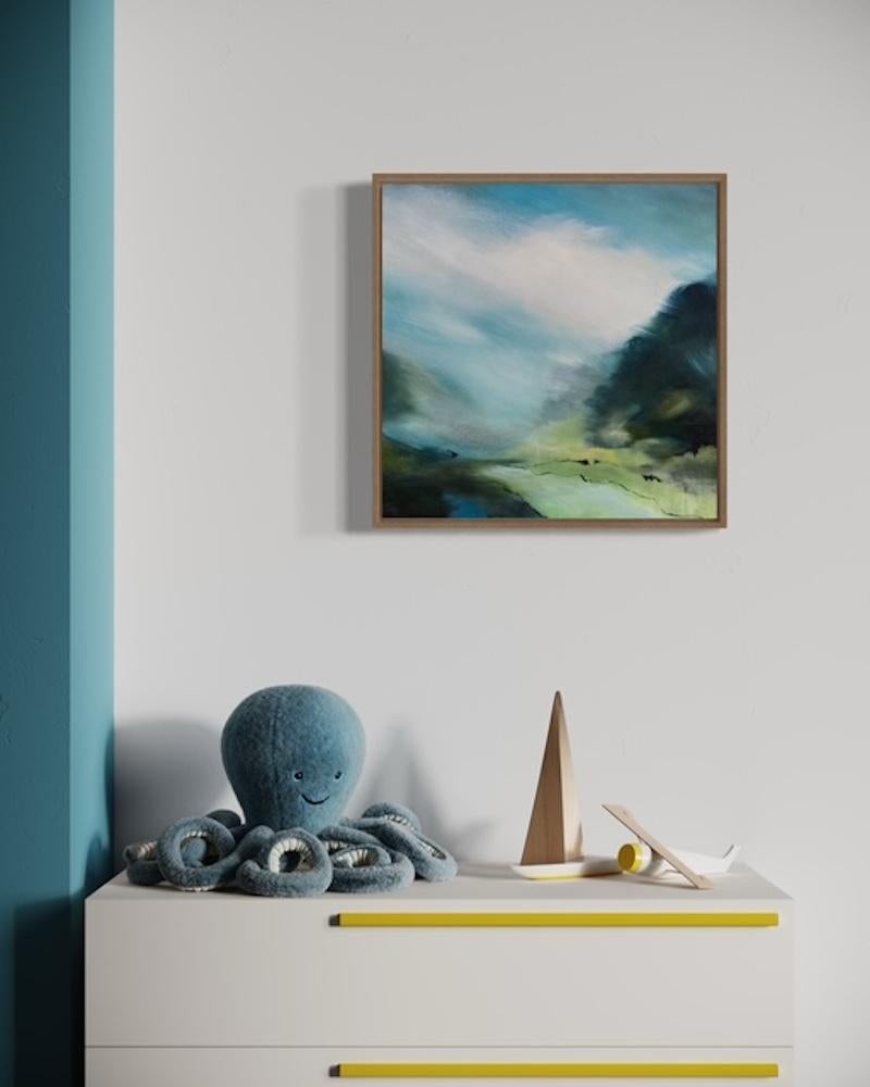 Frühes Versprechen, Originalgemälde, Landschaft, abstrakt im Angebot 1