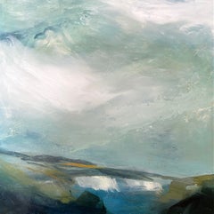 Fleeting Light, Elaine Fox, Landscape Painting, Contemporary art, Seascape art