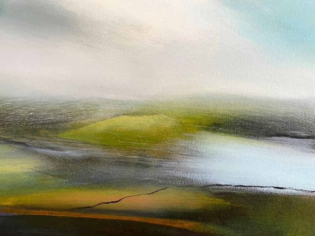 Holding the Light, Originalgemälde, Landschaft, abstrakt, zeitgenössisch im Angebot 2