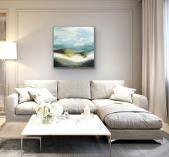Icefall, Abstract Winter Landscape, Original Oil Painting, Cuillins of Skye
