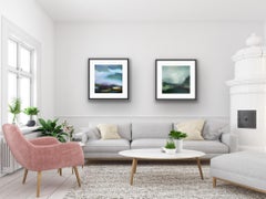 In the Midst of Silence & Into the Wild, dittico, pittura originale, paesaggio