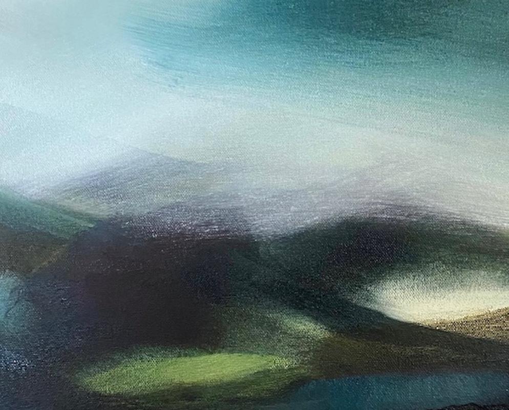 In the Midst of Silence, Originalgemälde, Landschaft, abstrakt, zeitgenössisch im Angebot 1