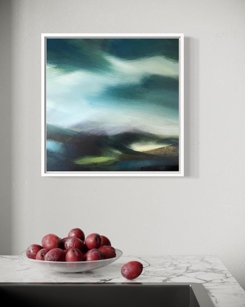 In the Midst of Silence, Originalgemälde, Landschaft, abstrakt, zeitgenössisch im Angebot 3