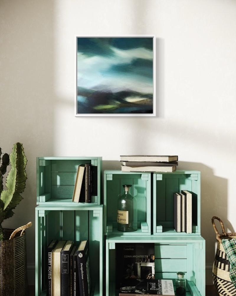 In the Midst of Silence, Originalgemälde, Landschaft, abstrakt, zeitgenössisch im Angebot 4