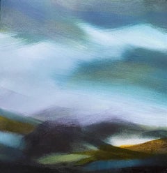 In the Midst of Silence, quadro originale, paesaggio, astratto, contemporaneo