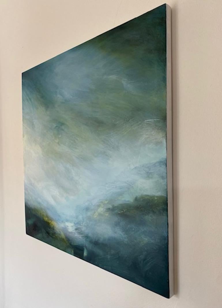 Land of Living Skies, Skye, Inner Hebrides, Original painting, Landscape, Sea - Impressionist Painting by Elaine Fox