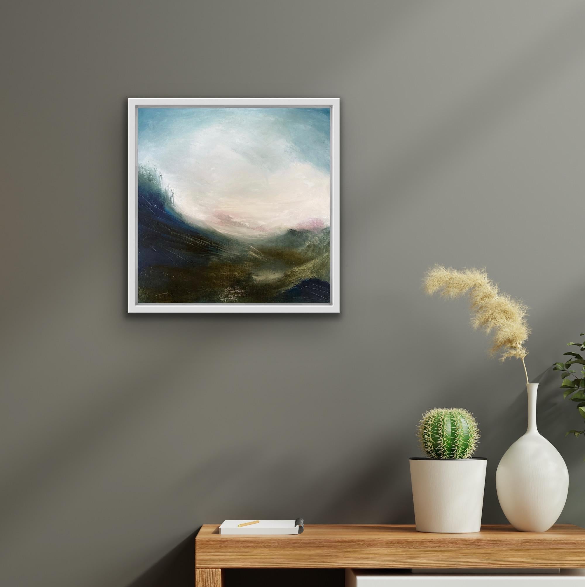 Mountain Mist von Elaine Fox, Abstraktes Gemälde, Landschaftsgemälde im Angebot 2