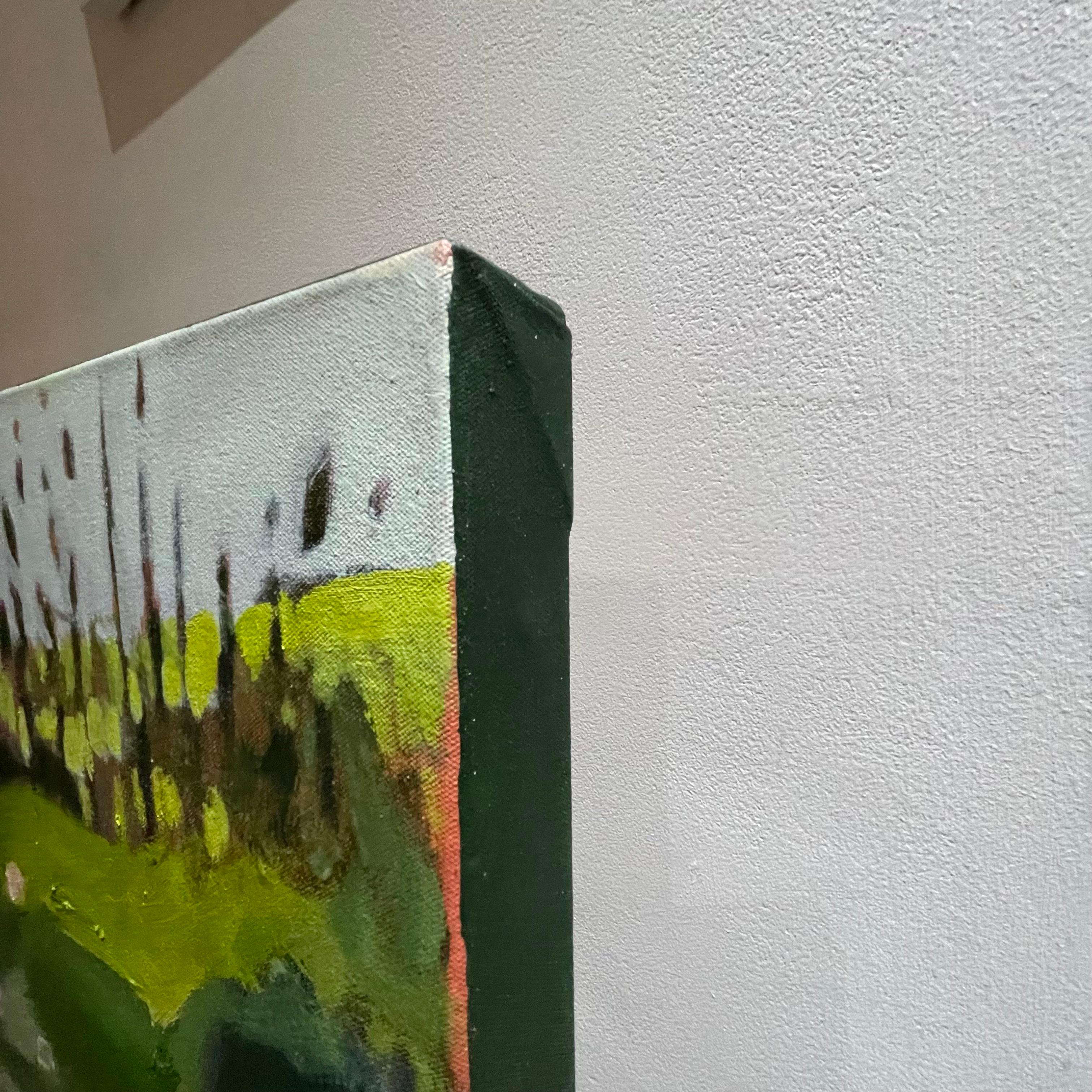 Questa è un'interpretazione di un ciglio lungo una tranquilla strada di campagna che conduce al delizioso villaggio di Tackley, ai margini delle Cotswolds. Una tale profusione di fiori selvatici che dovevano essere dipinti. L'energia che scorre