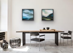The Soft Silence & In the Wild, Diptychon, Originalgemälde, zeitgenössisch