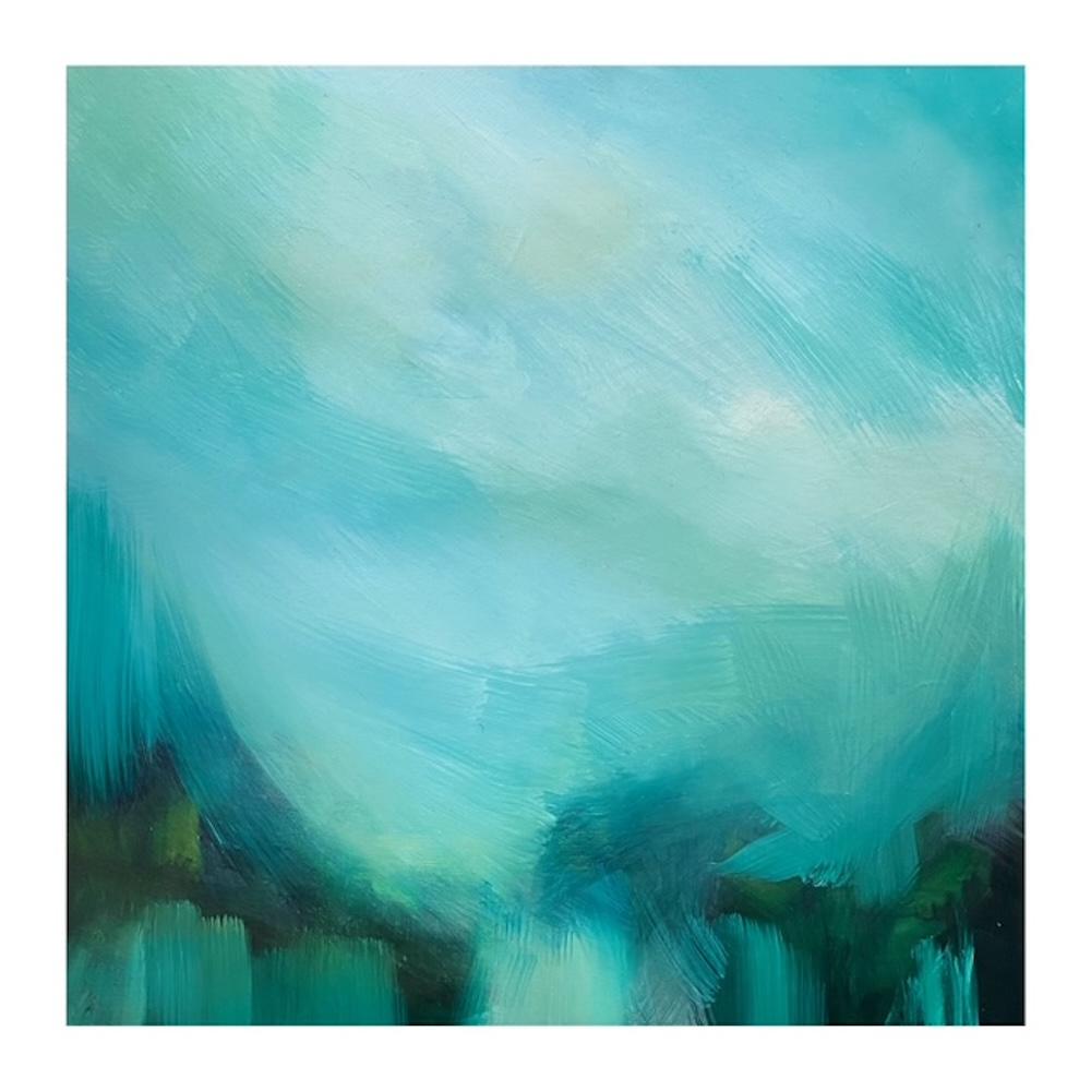 Dieses Gemälde wurde von den geheimnisvollen und stimmungsvollen Landschaften der Inneren Hebriden inspiriert, dem Licht, der Stille und der eindringlichen, dramatischen Atmosphäre, die dort vorherrscht. Ich wollte eher das wahre Wesen des Ortes