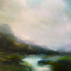 Whispered Horizons, original painting, contemporary