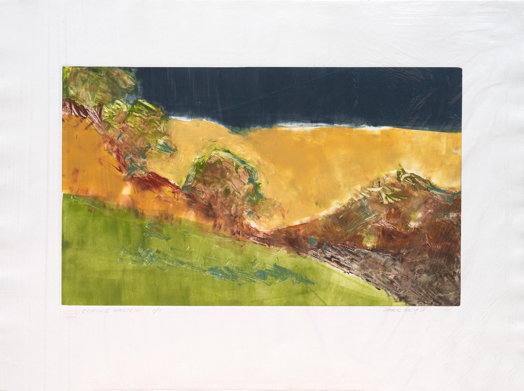 Elaine Holien Landscape Painting - Dark Sky I