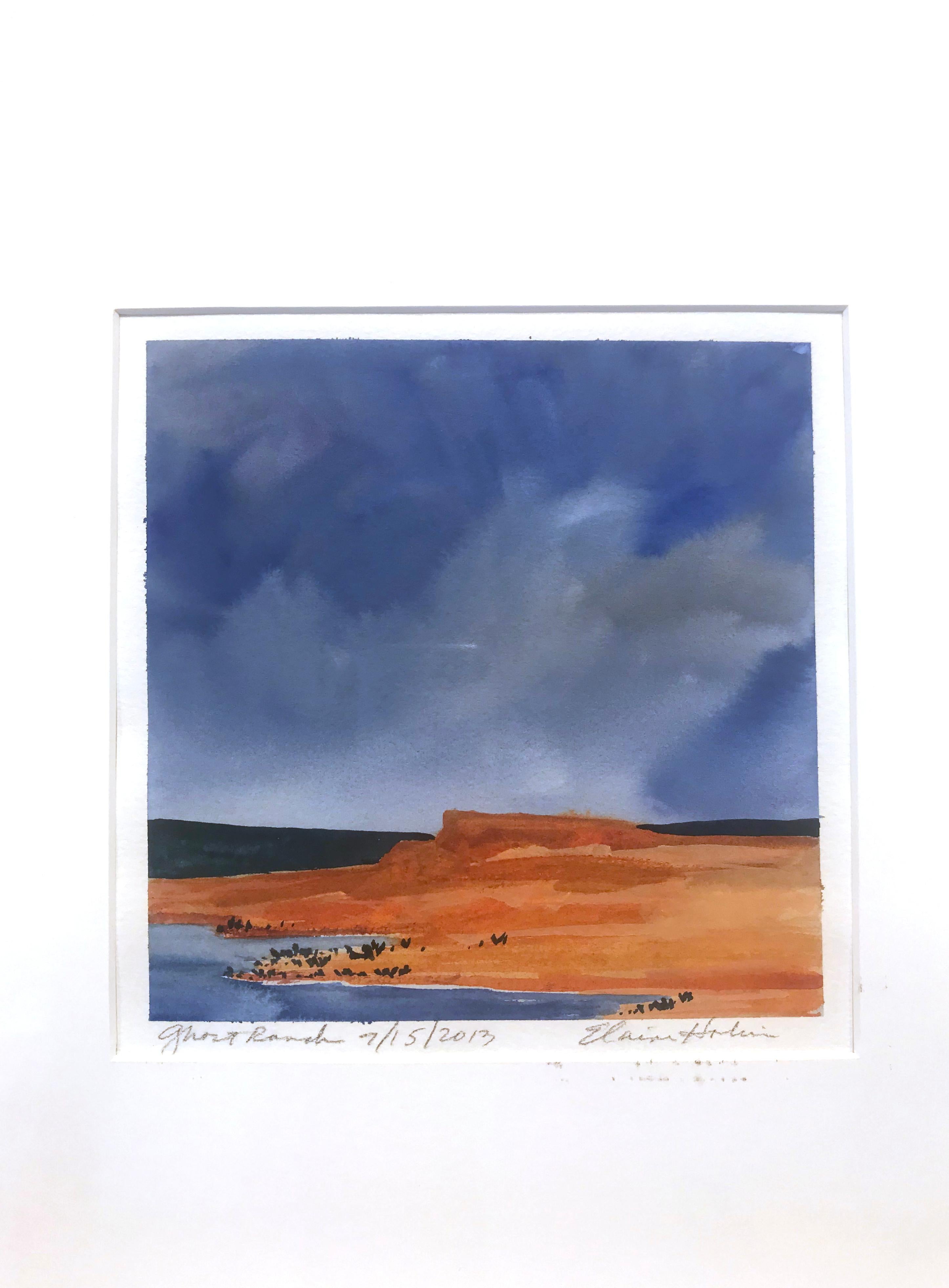 Ghost Ranch 7/15/2013 - Painting by Elaine Holien