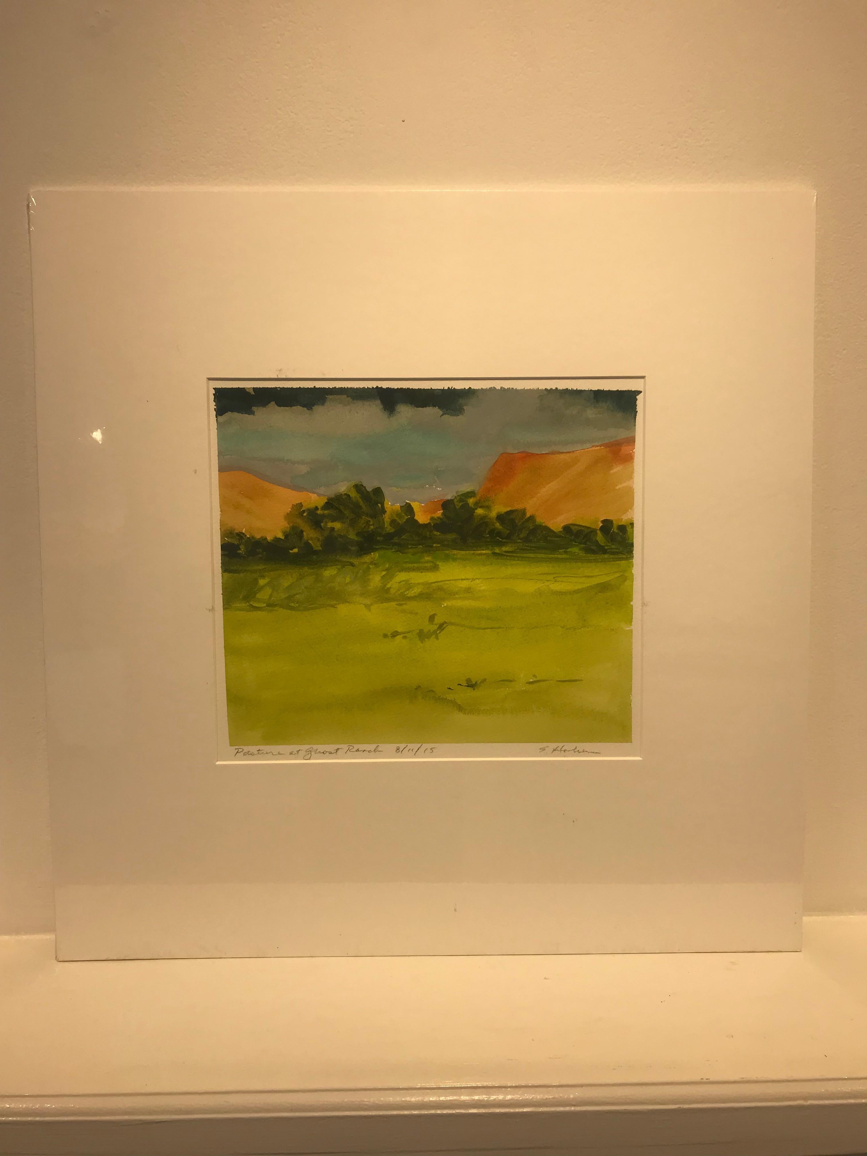 Pasture at Ghost Ranch  - Art by Elaine Holien