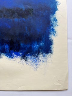 1990er Jahre „Little Bit of Yellow and Blue Abstract“ Gemälde