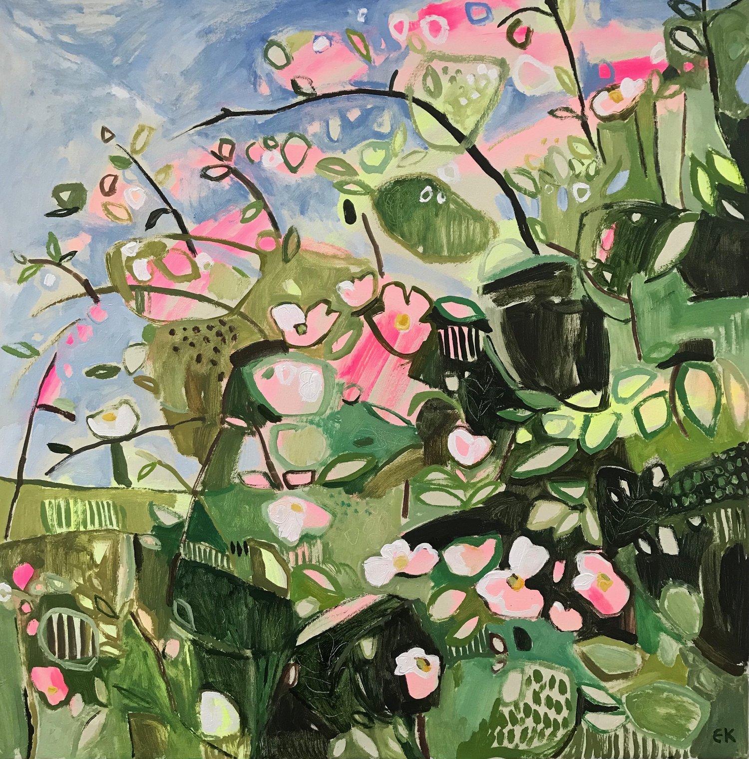 Sweet Briar by Elaine Kazimierczuk, Original painting, contemporary 