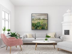 401 Long Mead View with Great Burnet II, contemporary, original painting