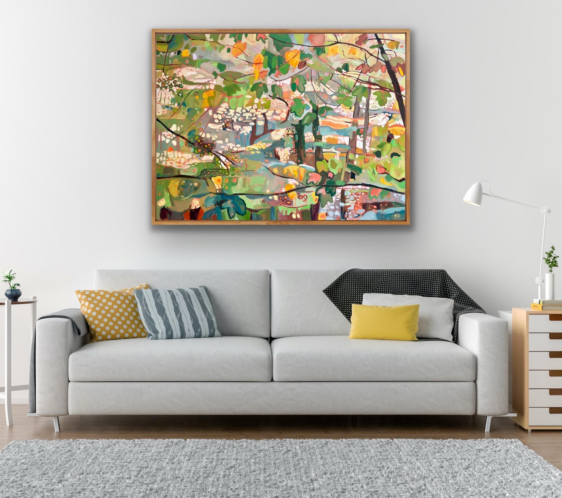 Bunny Wood in Late Autumn & Ryewater Summer, díptico, pintura original en venta 7
