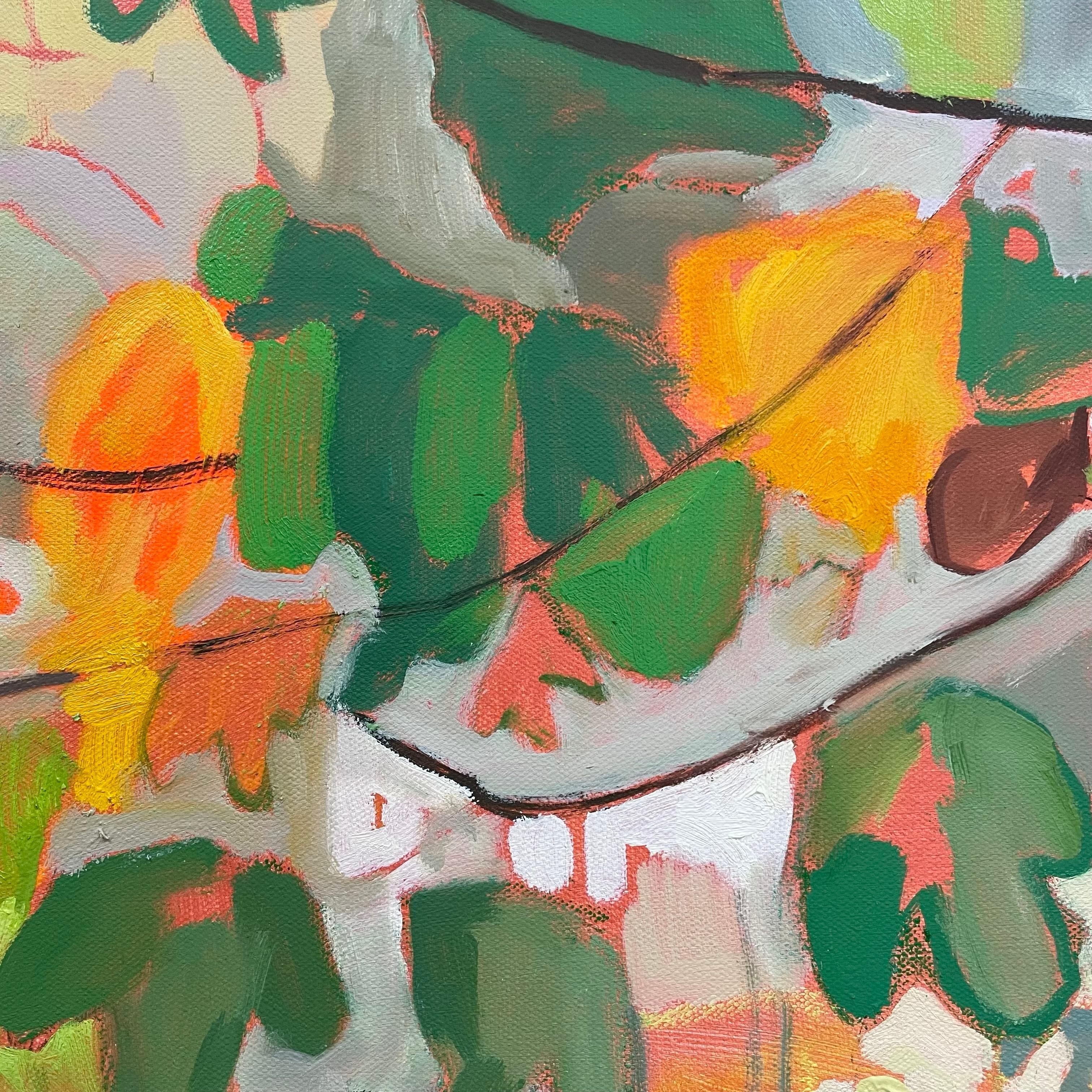 Bunny Wood in Late Autumn & Ryewater Summer, díptico, pintura original en venta 9
