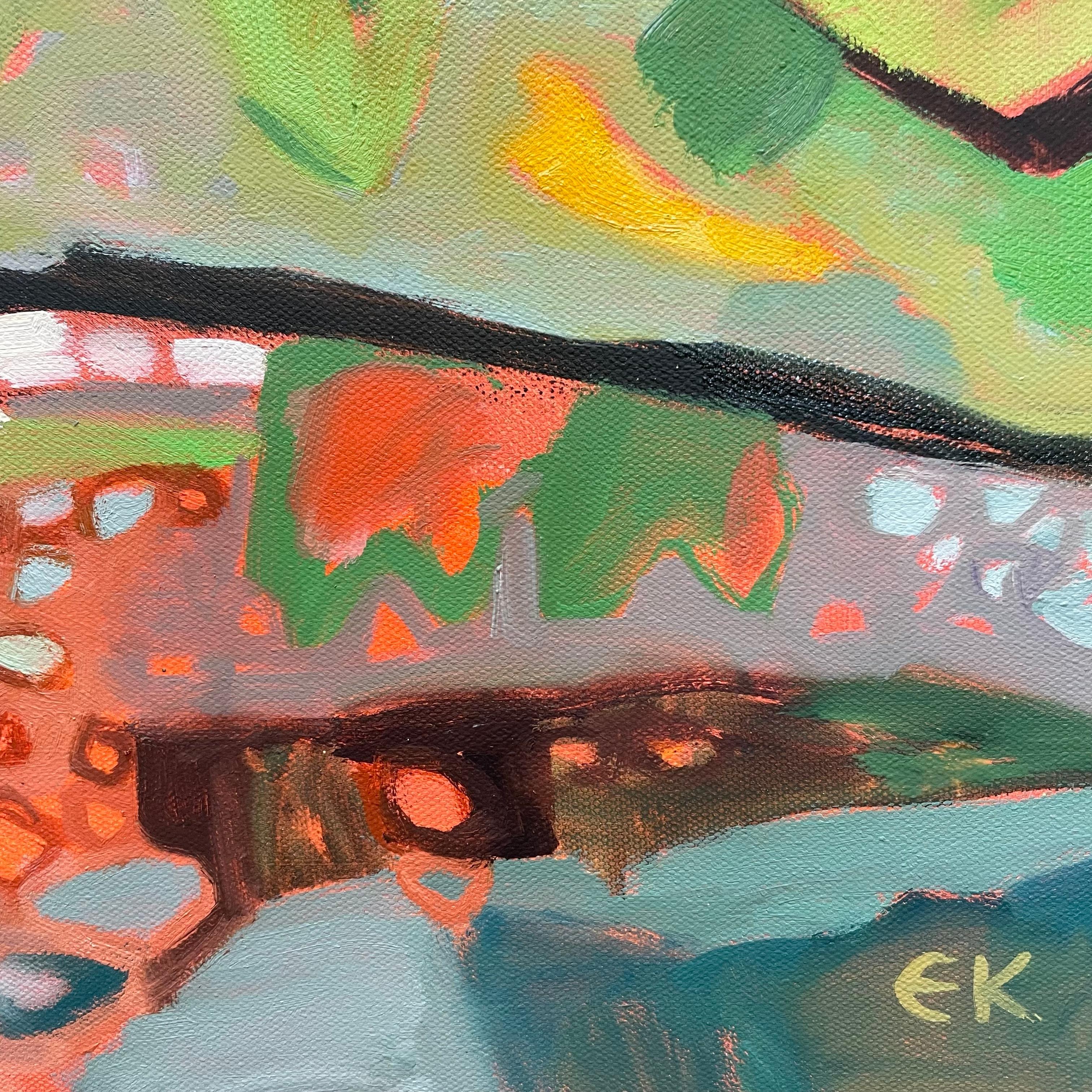 Bunny Wood in Late Autumn & Ryewater Summer, díptico, pintura original en venta 5